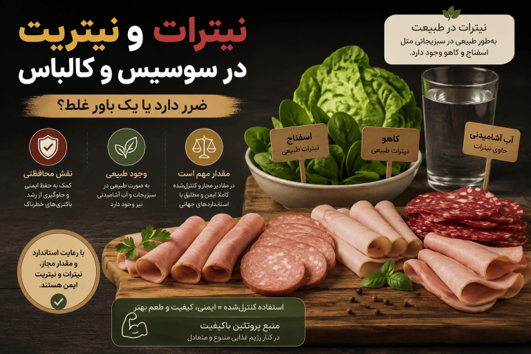 نیترات و نیتریت در سوسیس و کالباس؛ واقعیت چیست و چقدر باید نگران باشیم؟